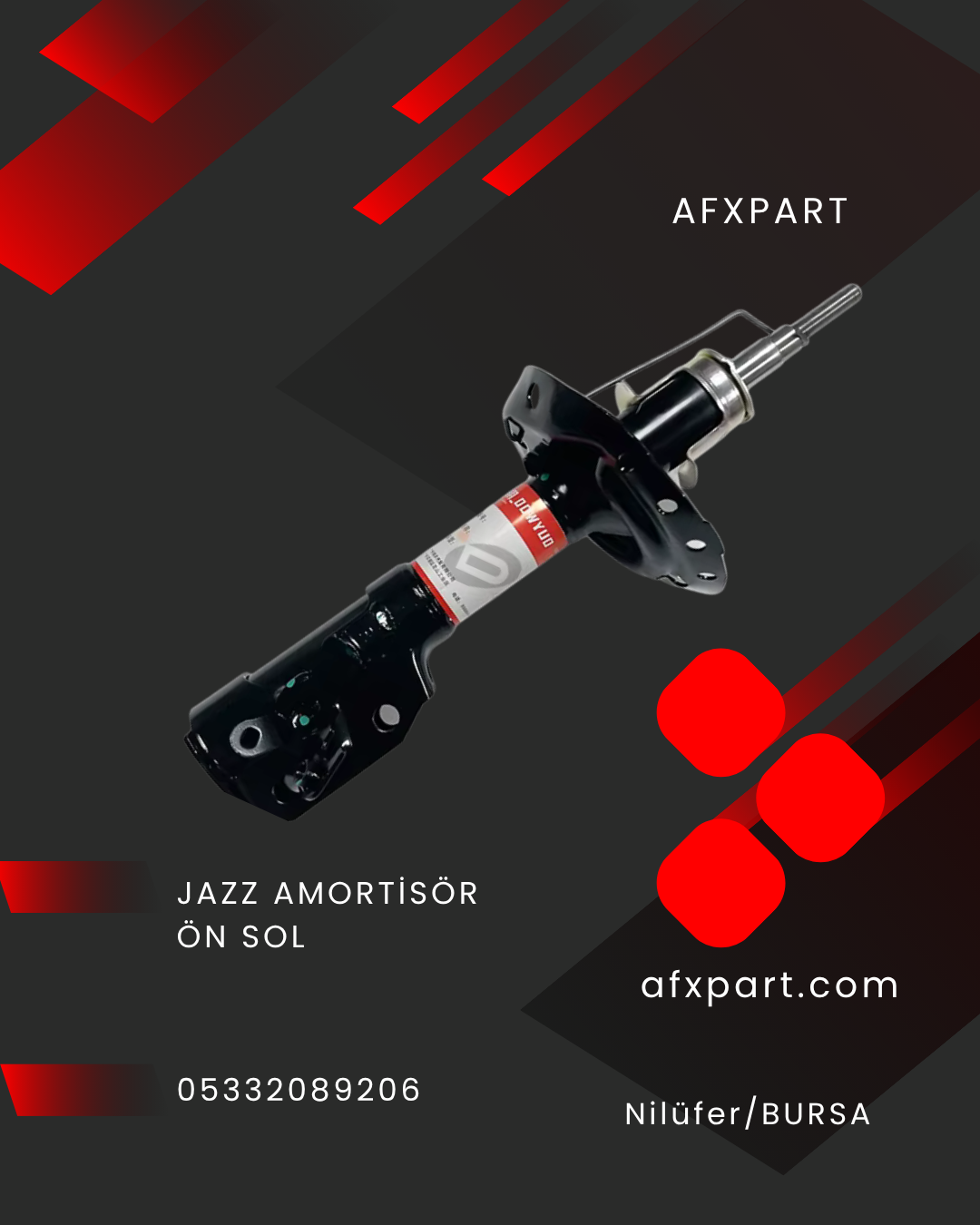 Jazz Amortisör Ön Sol 2002-2008   52611-TM4-C02